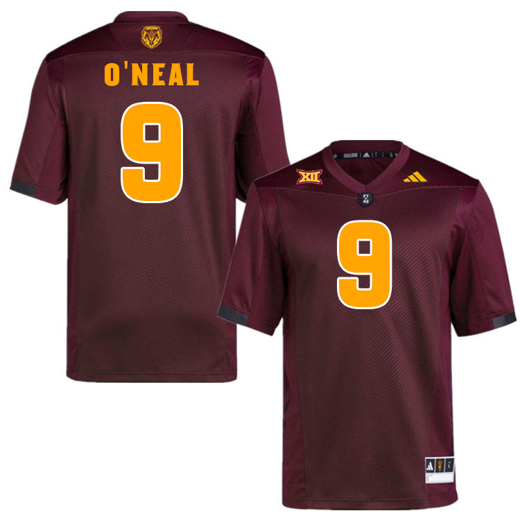 #9 Elijah O'Neal Arizona State Sun Devils College Football Jerseys Stitched-Maroon